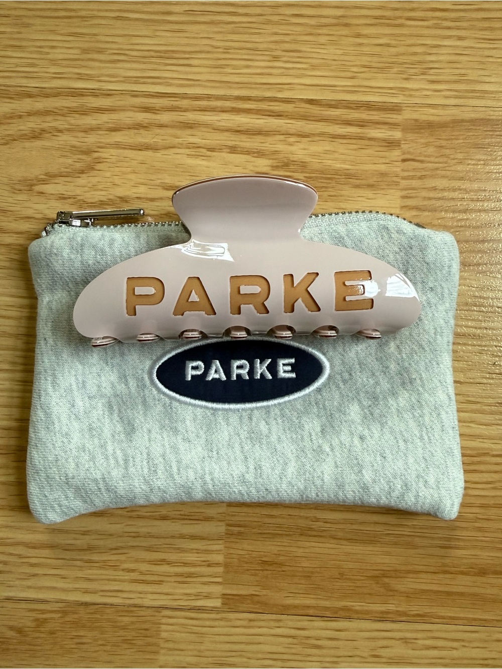 PARKE Claw Clip in Rose + Butterum Brand new with Pouch